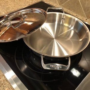 All-Clad D5 Stainless 5-ply Bonded 4 Qt Sauté/Fry Pan with Lid